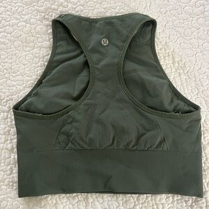 Sage green Lululemon sports bra